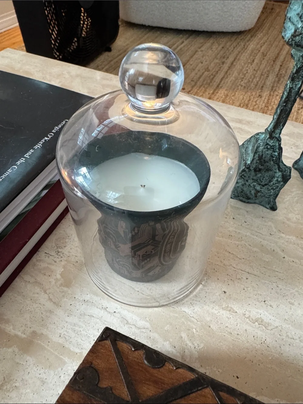 Crate and Barrel Candle Cloche